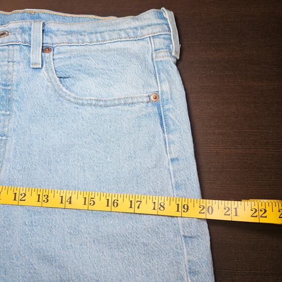 Levi’s 501 Skinny Jeans Women 31x30 Light Wash Button Fly Raw Hem High Rise Jean - Picture 10 of 12